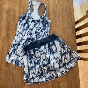 Lululemon tennis skirt and matching top